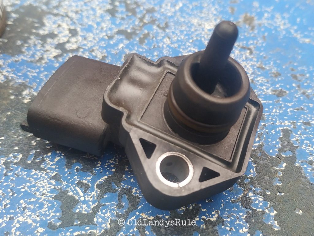 Close up of a clean Discovery 2 MAP Sensor
